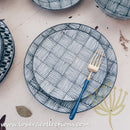 Awasaka Black & White Modern CHECKS Dinnerware Collection - Lovera Collections