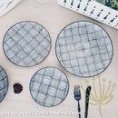 Awasaka Black & White Modern CHECKS Dinnerware Collection - Lovera Collections