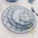 Awasaka Black & White Modern CHECKS Dinnerware Collection - Lovera Collections