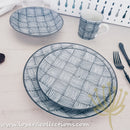 Awasaka Black & White Modern CHECKS Dinnerware Collection - Lovera Collections
