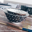 Awasaka Black & White Modern DOTS Dinnerware Collection - Lovera Collections