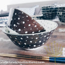 Awasaka Black & White Modern DOTS Dinnerware Collection - Lovera Collections