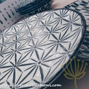 Awasaka Black & White Modern STARS Dinnerware Collection - Lovera Collections