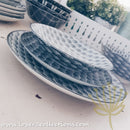 Awasaka Black & White Modern WAVES Dinnerware Collection - Lovera Collections