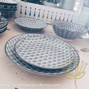 Awasaka Black & White Modern WAVES Dinnerware Collection - Lovera Collections