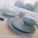 Awasaka Black & White Modern WAVES Dinnerware Collection - Lovera Collections