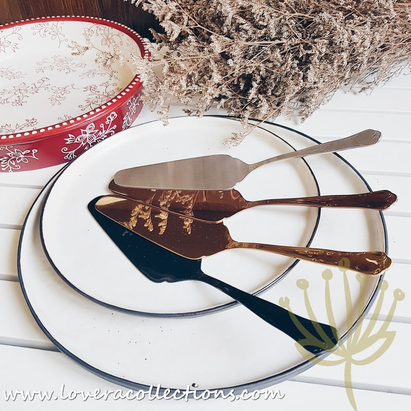 Bitossi Home Retrò Stainless Steel Cake Server - Lovera Collections