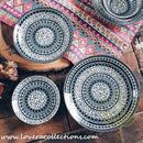 Awasaka Japan Black & White Tribal Dinnerware Collection - Lovera Collections