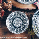 Awasaka Japan Black & White Tribal Dinnerware Collection - Lovera Collections