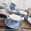 Awasaka Japan Blue Four Leaves Tea & Dinnerware Collection - Lovera Collections