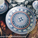 Awasaka Japan Blue Four Leaves Tea & Dinnerware Collection - Lovera Collections