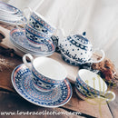 Awasaka Japan Blue Four Leaves Tea & Dinnerware Collection - Lovera Collections