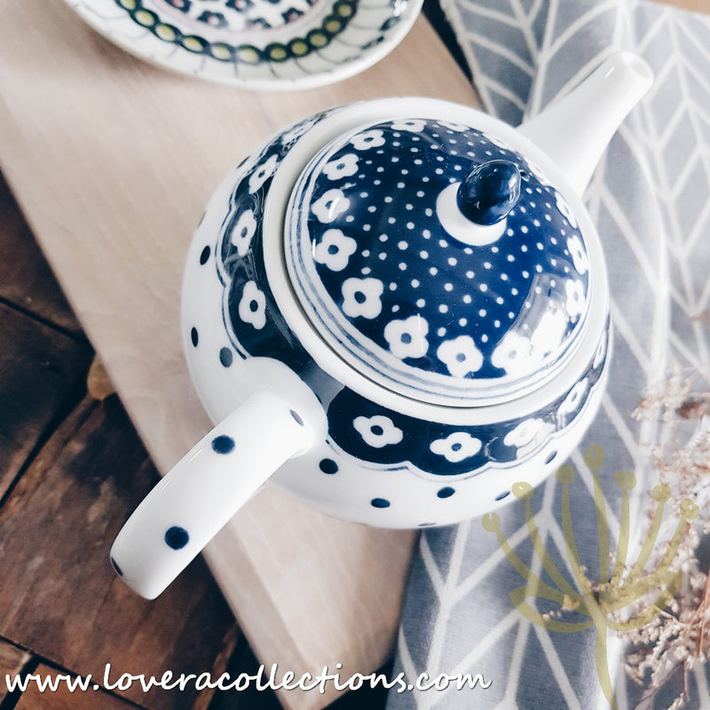 Awasaka Japan Blue & White Polka Dots Tea & Dinnerware Collection - Lovera Collections