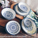 Awasaka Japan Blue & White Polka Dots Tea & Dinnerware Collection - Lovera Collections