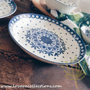 Awasaka Japan Blue & White Polka Dots Tea & Dinnerware Collection - Lovera Collections