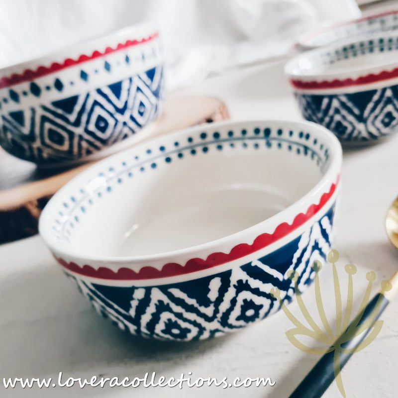 Blue Tribal Dinnerware Collection - Lovera Collections