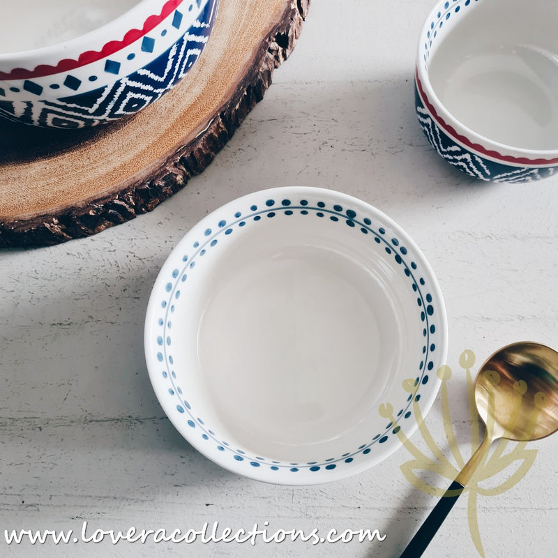 Blue Tribal Dinnerware Collection - Lovera Collections