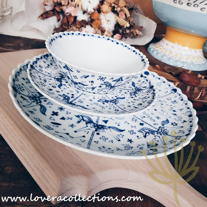 Wazan Japan Carousel Blue Collection