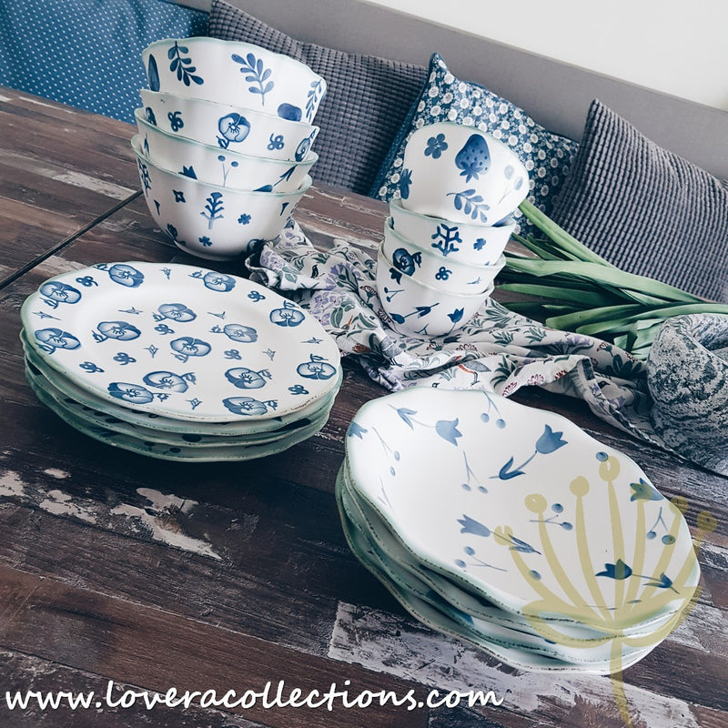 *BUY 1 FREE 1 PROMO* Cassie Blue & White Matt Assorted Prints Collection - Lovera Collections