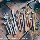 Claris Shiny Gold / Silver / Bronze Ion Plated Stainless Steel SS304 Cutlery Collection - Lovera Collections