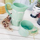 Cutesy Green Hearts Mug & Pitcher - Lovera Collections