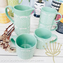 Cutesy Green Hearts Mug & Pitcher - Lovera Collections