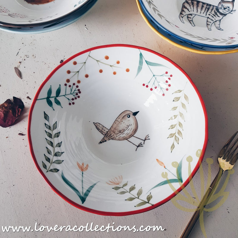 Forest Animals Colorful Pasta Dishes - Lovera Collections