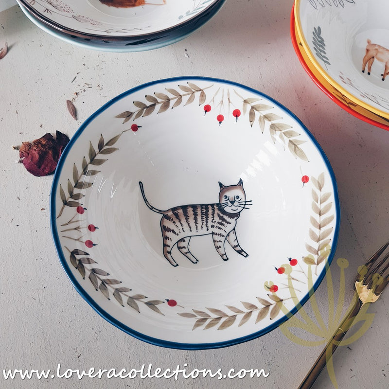 Forest Animals Colorful Pasta Dishes - Lovera Collections