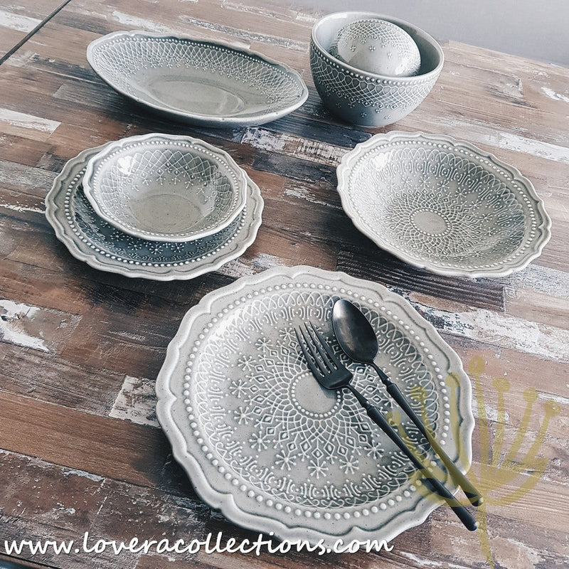 French Lace Dinnerware Multicolor Sets