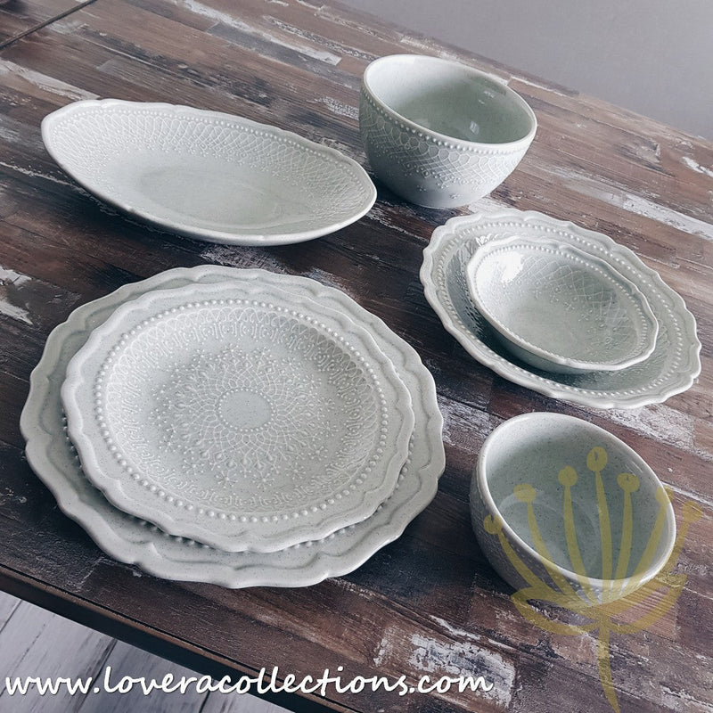 French Lace Dinnerware Multicolor Sets