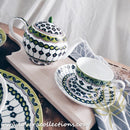 Awasaka Japan Green Poppy Tea & Dinnerware Collection - Lovera Collections