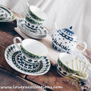 Awasaka Japan Green Poppy Tea & Dinnerware Collection - Lovera Collections