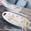 *BUY 1 FREE 1 PROMO* Handmade Assorted Prints Oval Baking Dishes & Trays - Lovera Collections