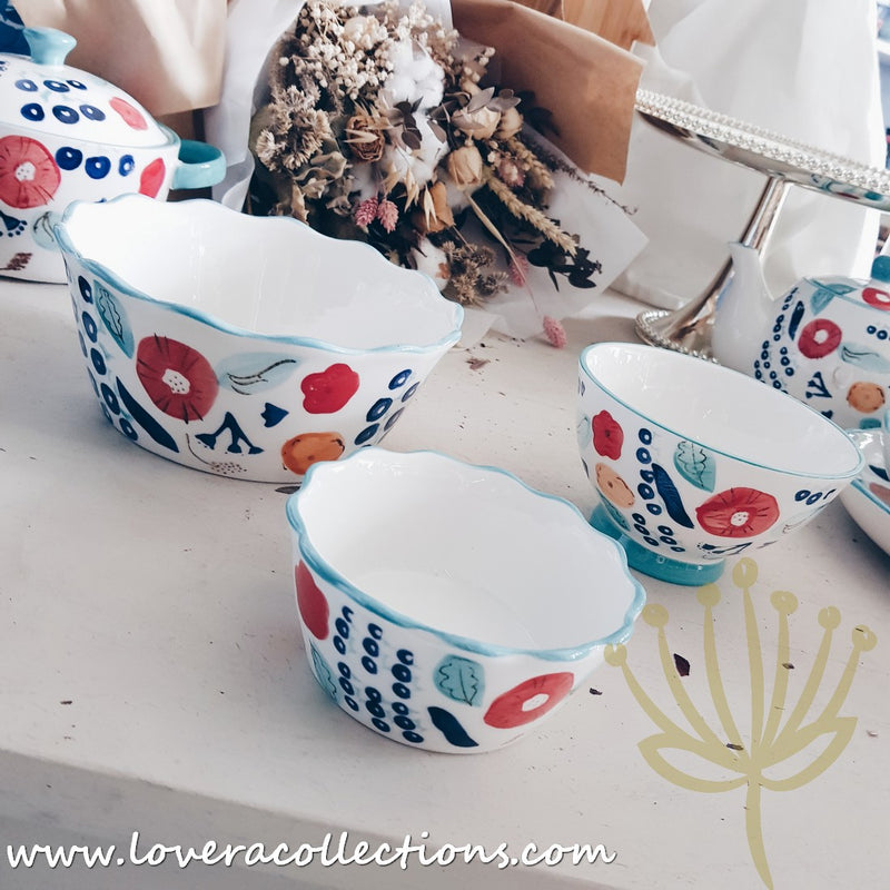 *LAST PRICE CLEARANCE PROMO* Handmade Turquoise Berries Drinkware & Dinnerware Collection - Lovera Collections