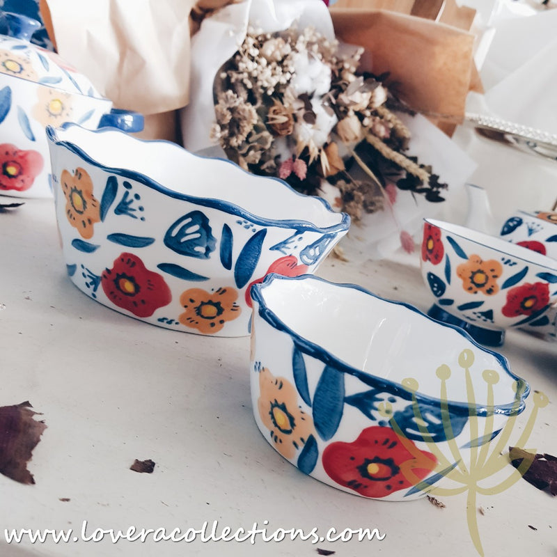 *LAST PRICE CLEARANCE PROMO* Handmade Blue Poppy Drinkware & Dinnerware Collection - Lovera Collections