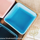 Kalours Assorted Colors Square Condiments Dishes & Wooden Trays - Lovera Collections