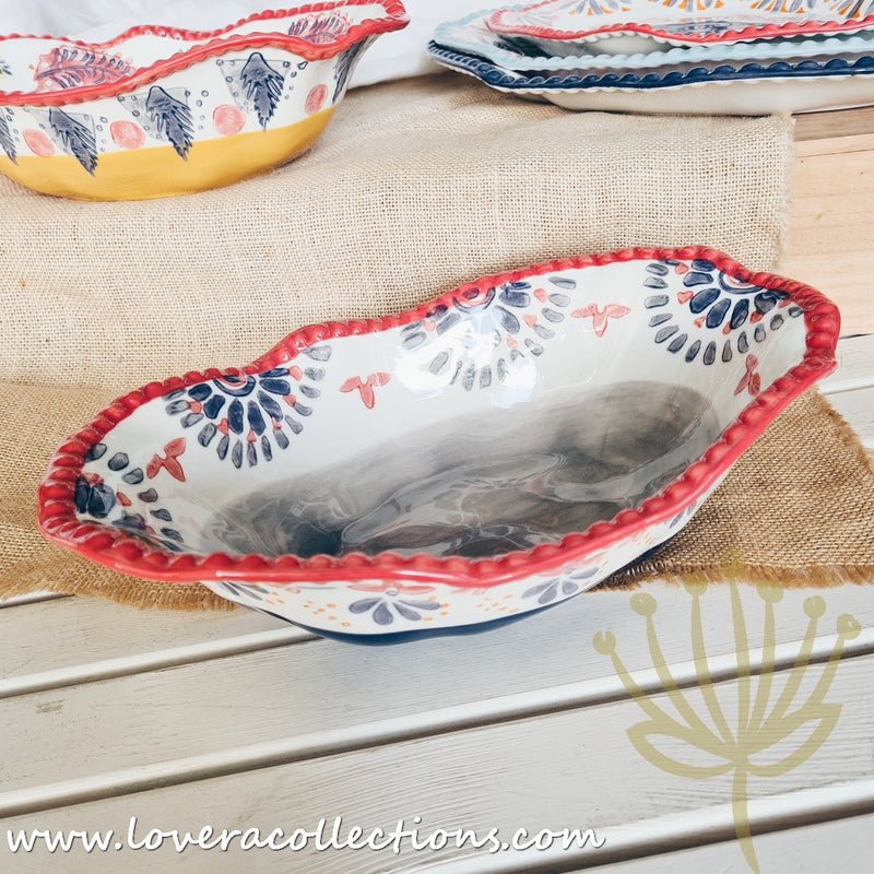 Afrocentric Oval Baking Dishes & Serving Platters - Lovera Collections