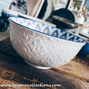 *50% OFF +BUY 1 FREE 1 PROMO* Repeat Grey Royal Embossed Serving Bowl