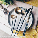 Lux Gold Black Stainless Steel SS304 Cutlery Collection - Lovera Collections