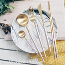 Lux Gold Pink Stainless Steel SS304 Cutlery Collection - Lovera Collections