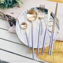 Lux Gold Purple Stainless Steel SS304 Cutlery Collection - Lovera Collections