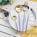 Lux Gold Purple Stainless Steel SS304 Cutlery Collection - Lovera Collections
