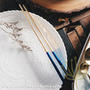 *LAST PRICE CLEARANCE PROMO* Lux Gold Colorful Handles SS304 Stainless Steel 3 Piece Cutlery Set with Box for Eco-Friendly Use - Lovera Collections