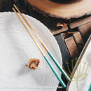 *LAST PRICE CLEARANCE PROMO* Lux Gold Colorful Handles SS304 Stainless Steel 3 Piece Cutlery Set with Box for Eco-Friendly Use - Lovera Collections