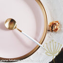 Lux Gold White Stainless Steel SS304 Cutlery Collection - Lovera Collections