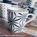 Awasaka Black & White Modern STARS Dinnerware Collection - Lovera Collections