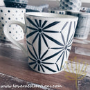 Awasaka Black & White Modern STARS Dinnerware Collection - Lovera Collections