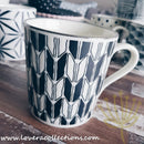 Awasaka Black & White Modern ARROWS Dinnerware Collection - Lovera Collections