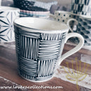 Awasaka Black & White Modern CHECKS Dinnerware Collection - Lovera Collections