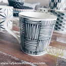 Awasaka Black & White Modern CHECKS Dinnerware Collection - Lovera Collections